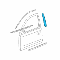 OEM Lincoln LS Window Molding Diagram - 1W4Z-5420554-AAA