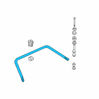 OEM 2003 Cadillac Seville Shaft-Rear Stabilizer (22Mm Diameter) *Orange Diagram - 25666234