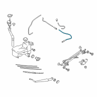 OEM 2015 Scion FR-S Washer Hose Diagram - SU003-02722