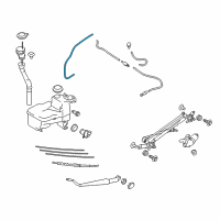 OEM 2016 Scion FR-S Washer Hose Diagram - SU003-02725