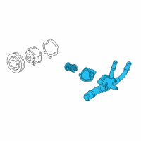 OEM 2021 Buick Enclave Thermostat Housing Diagram - 12681133