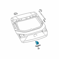 OEM Lexus UX200 Back Door Lock Assembly Diagram - 69350-76010