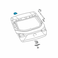 OEM Lexus Hinge Assembly, Back Doo Diagram - 68810-76070