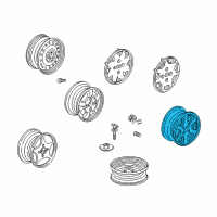 OEM 2001 Honda Accord Disk, Aluminum Wheel (15X6Jj) Diagram - 42700-S84-A40