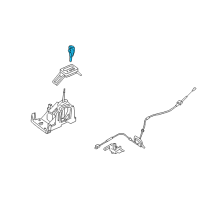 OEM Mercury Shift Knob Diagram - 8A4Z-7213-D