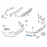 OEM 2014 Ford Special Service Police Sedan Reflector Diagram - DG1Z-15A449-B