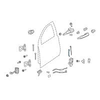 OEM Pontiac Lock Rod Diagram - 92204546