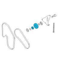 OEM Nissan Pulley-Idler Diagram - 11927-AG30A