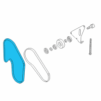OEM 2001 Infiniti QX4 Fan & Alternator Belt Diagram - 11720-4P102