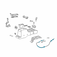 OEM 2008 Dodge Durango Transmission Shift Control Cable Diagram - 55366259AG