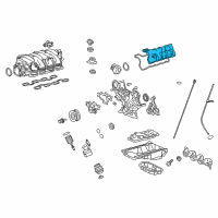 OEM 2015 Lexus LS460 Cover Sub-Assembly, Cylinder Diagram - 11202-38021