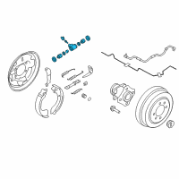 OEM 2017 Nissan NV200 Cylinder Assy-Rear Wheel Diagram - 44100-VE401