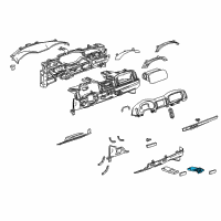 OEM 2004 Chevrolet SSR Holder Asm-Instrument Panel Cup *Ebo*Ebony Diagram - 10369706