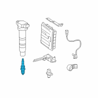 OEM 2016 Toyota Tacoma Spark Plug Diagram - 90919-01287