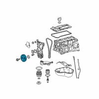 OEM Toyota Camry Vibration Damper Diagram - 13470-0V010