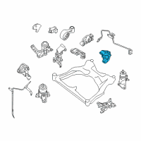 OEM 2009 Nissan Murano Engine Mounting Bracket, Rear Left Diagram - 11333-JP01B