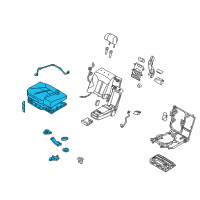 OEM Kia K900 Cushion Assembly-Rear Seat Diagram - 892003T510KBG