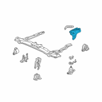 OEM 1998 Honda Accord Bracket, RR. Engine Mounting (MT) Diagram - 50827-S84-A00