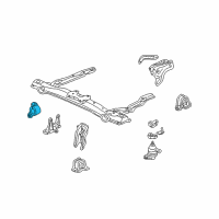 OEM 2000 Honda Accord Rubber Assy., Transmission Mounting (MT) Diagram - 50805-S84-A01