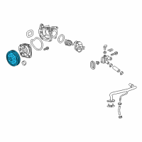 OEM 2018 Buick Envision Pulley Diagram - 12637140