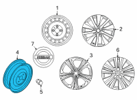 OEM Nissan Kicks Wheel Assy-Spare Tire Diagram - 40300-6LB7A