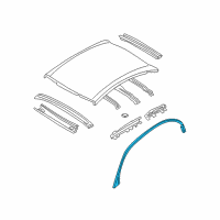 OEM 2002 Infiniti I35 WEATHERSTRIP-Roof Drip, R Diagram - 76842-2Y06A