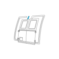 OEM Ford E-150 Econoline Weatherstrip Diagram - F2UZ-1541654-A