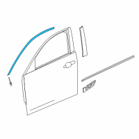 OEM Cadillac ATS Reveal Molding Diagram - 23181431