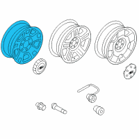 OEM 2005 Ford F-150 Wheel Diagram - 4L3Z-1007-AB