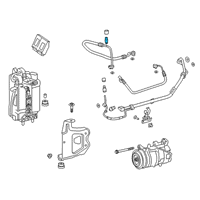 OEM 2021 Toyota GR Supra Suction Pipe Valve Diagram - 88374-WAA01