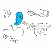 OEM Honda Accord Splash Guard, Front Diagram - 45255-TVA-A10