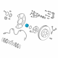 OEM 2017 Honda CR-V Bearing Assembly, Front Hub Diagram - 44300-TLA-A51