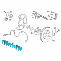 OEM 2022 Honda Accord Pad Set, Front Diagram - 45022-TVA-A00