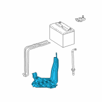 OEM 2010 Toyota Camry Battery Tray Diagram - 74440-33010