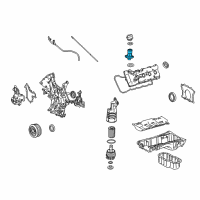 OEM 2011 Toyota Sequoia Oil Filler Tube Diagram - 12185-38011