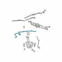 OEM 2008 Chrysler Town & Country Hose-Windshield Washer Diagram - 5113050AB