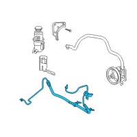 OEM 2001 Chrysler PT Cruiser Line-Power Steering Pressure Diagram - 5161585AB