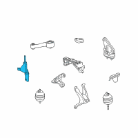 OEM 2007 Cadillac DTS Bracket-Engine Mount Strut Body Side Diagram - 25749805