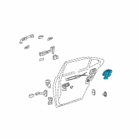 OEM 2021 Toyota Corolla Lock Assembly Diagram - 69050-33131