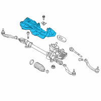 OEM 2019 BMW X1 Steering Box Heat Resistant Plate Diagram - 32-10-6-882-183