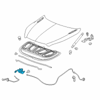 OEM 2020 Buick Envision LATCH ASM-HOOD PRIM & SECD Diagram - 84169355