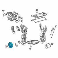 OEM 2018 Toyota Camry Pulley Diagram - 13470-25010