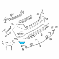 OEM Ford Fiesta Reflector Diagram - BE8Z-15A449-AA