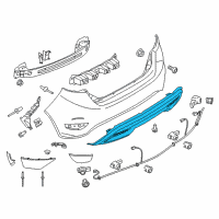 OEM 2019 Ford Fiesta Stone Deflector Diagram - D2BZ-17K835-DB