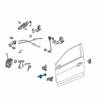 OEM 2011 Honda Insight Checker, Right Front Door Diagram - 72340-TM8-A01