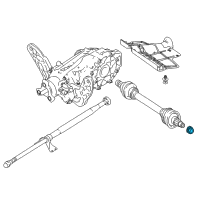 OEM 2019 Infiniti QX30 Nut Diagram - N5020-5DA4B