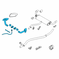 OEM 2011 BMW X6 Tailpipe Trim, Chrome Diagram - 18-30-2-154-632