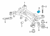 OEM 2022 BMW 330i xDrive HYDRO MOUNT REAR Diagram - 33-31-6-877-263