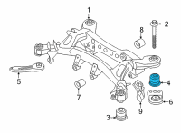 OEM 2022 BMW 330e xDrive RUBBER MOUNTING REAR Diagram - 33-31-6-868-537