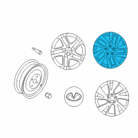 OEM Infiniti Aluminum Wheel Diagram - 40300-9NB2A